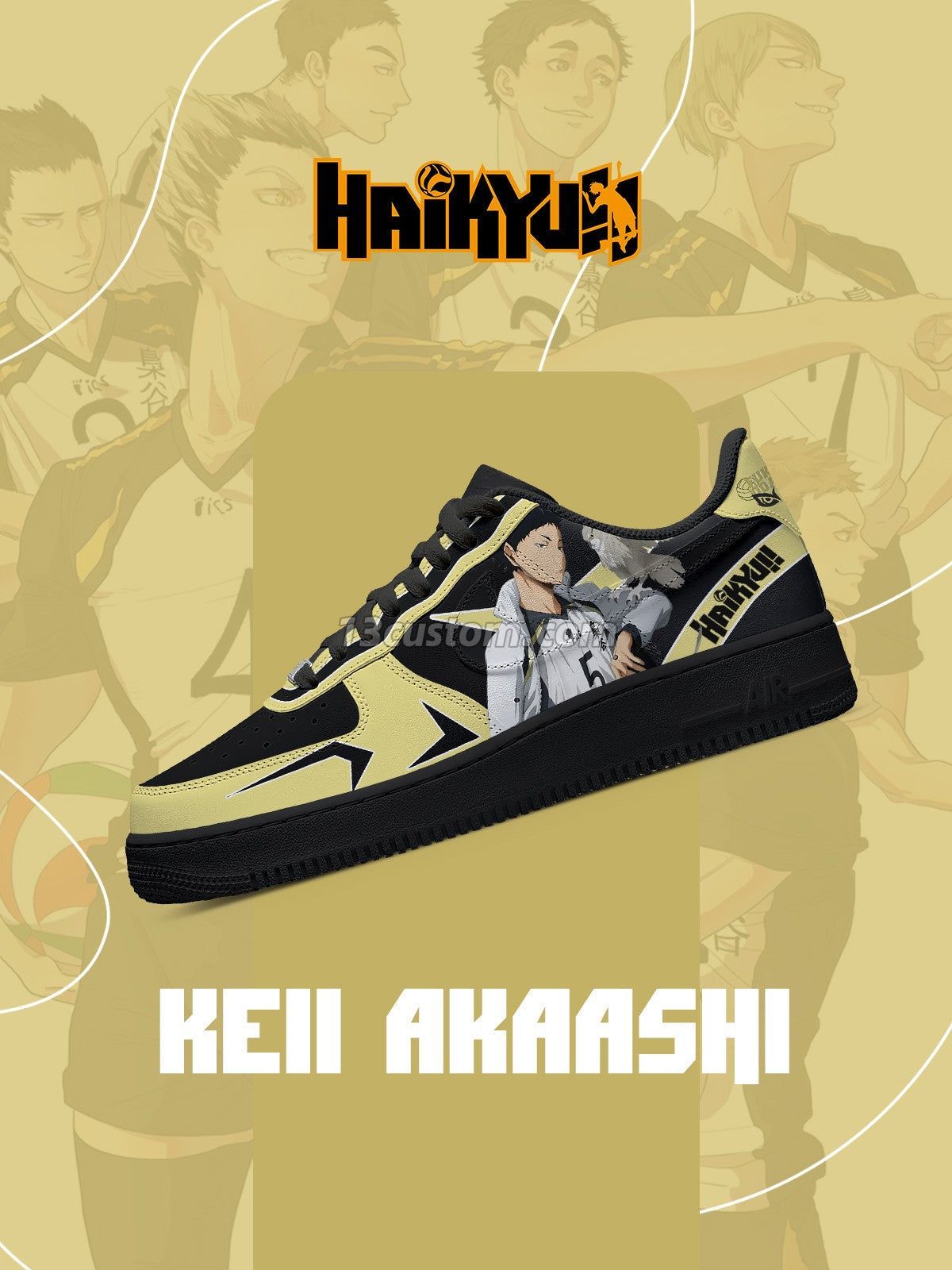 AF1 Keii Akaashi客製化運動鞋-V1款