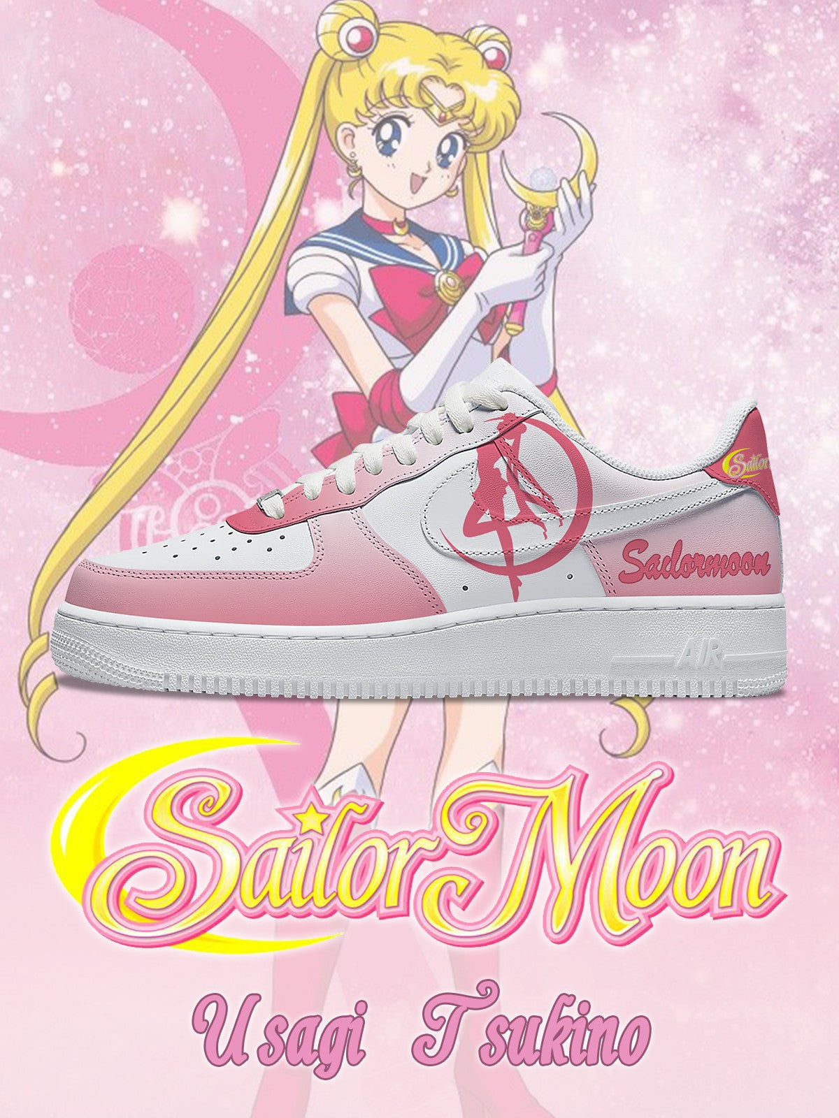Usagi Tsukino V.3 Custom Sneakers - 13custom
