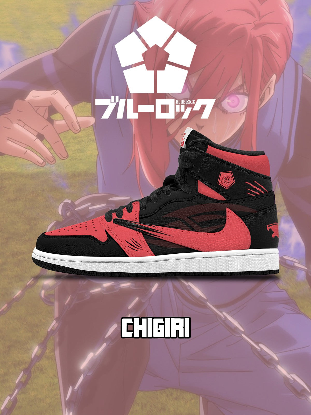 Hyoma Chigiri V.1 Custom TS High Sneakers - 13custom