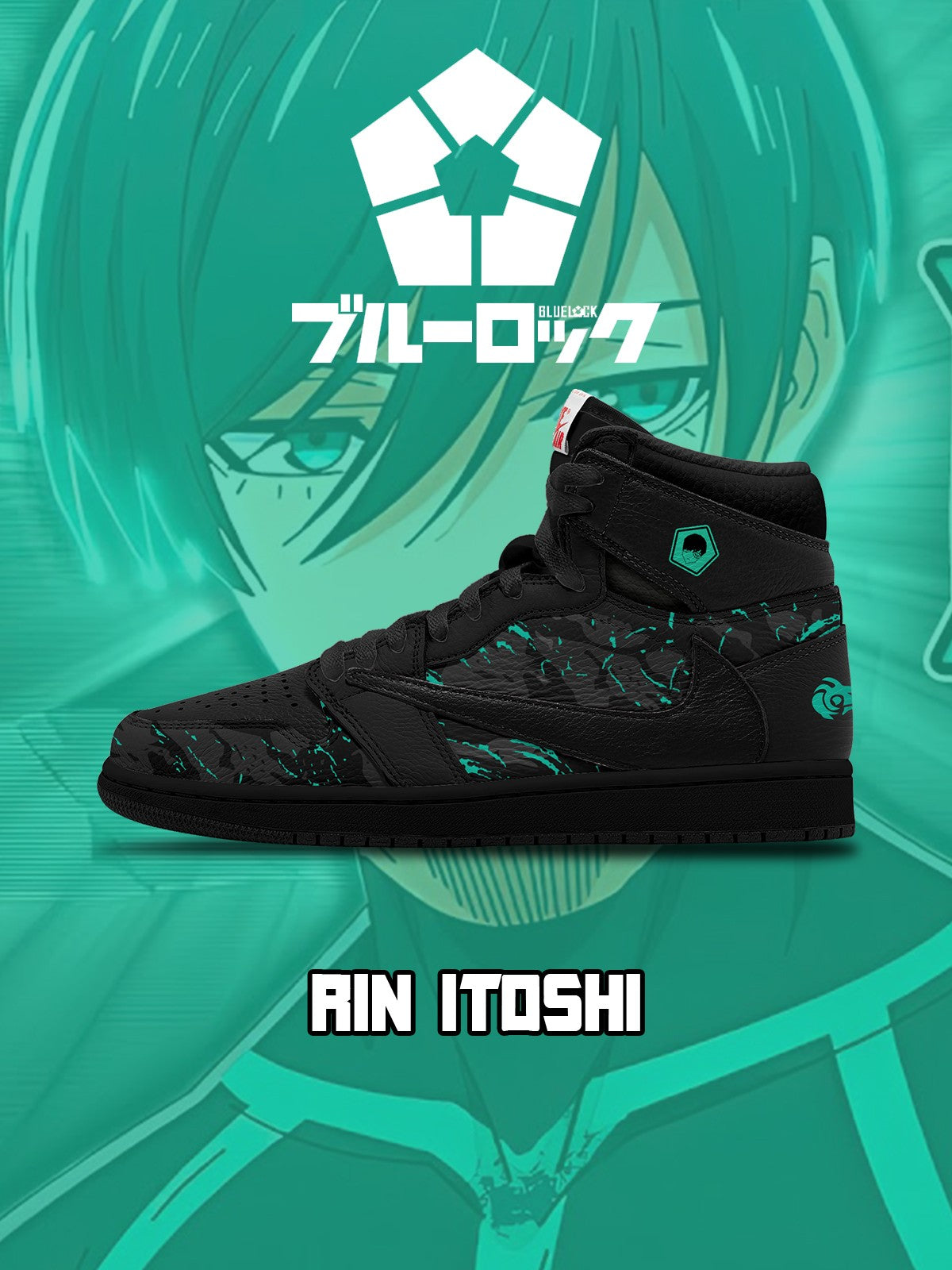 Rin Itoshi V.1 Custom TS High Sneakers - 13custom