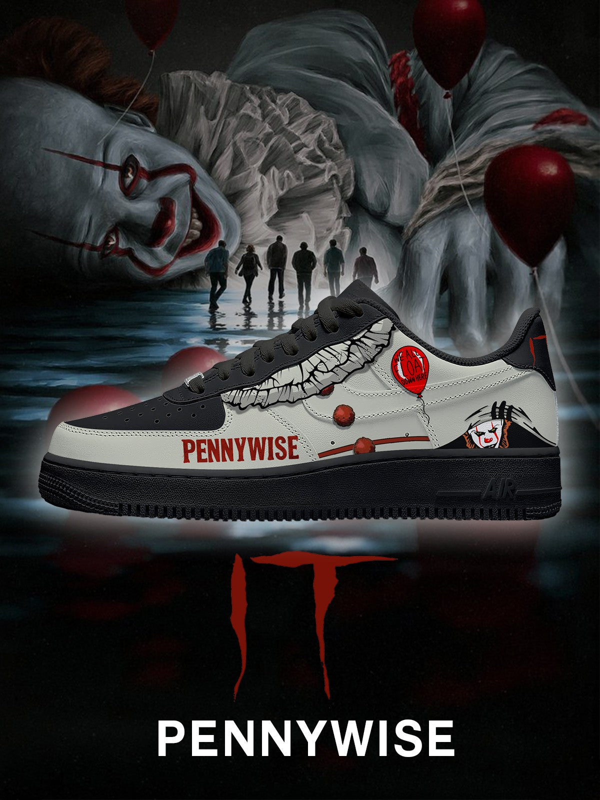 Pennywise V.2 Custom Sneakers - 13custom