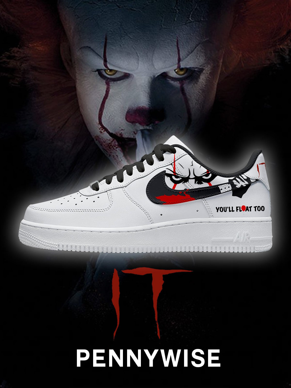 Pennywise V.3 Custom Sneakers - 13custom