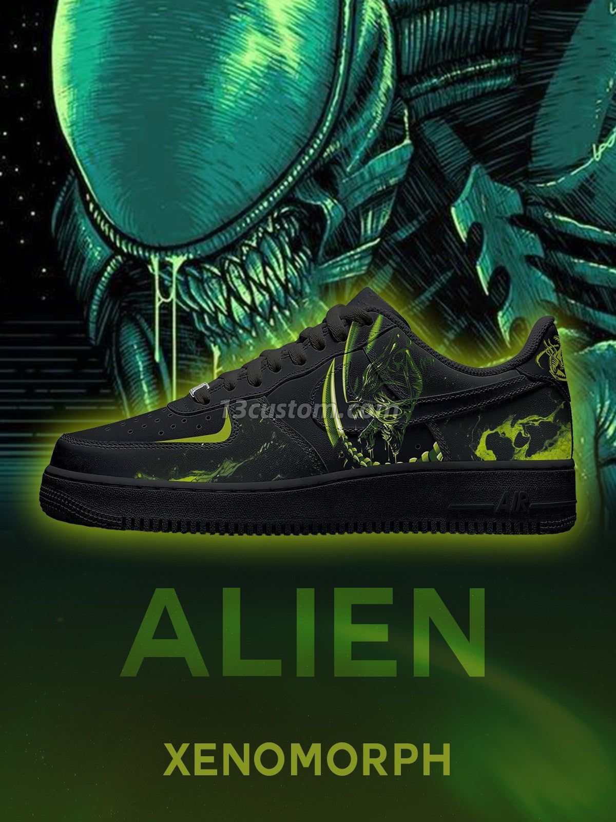 Xenomorph V.1 Custom Sneakers