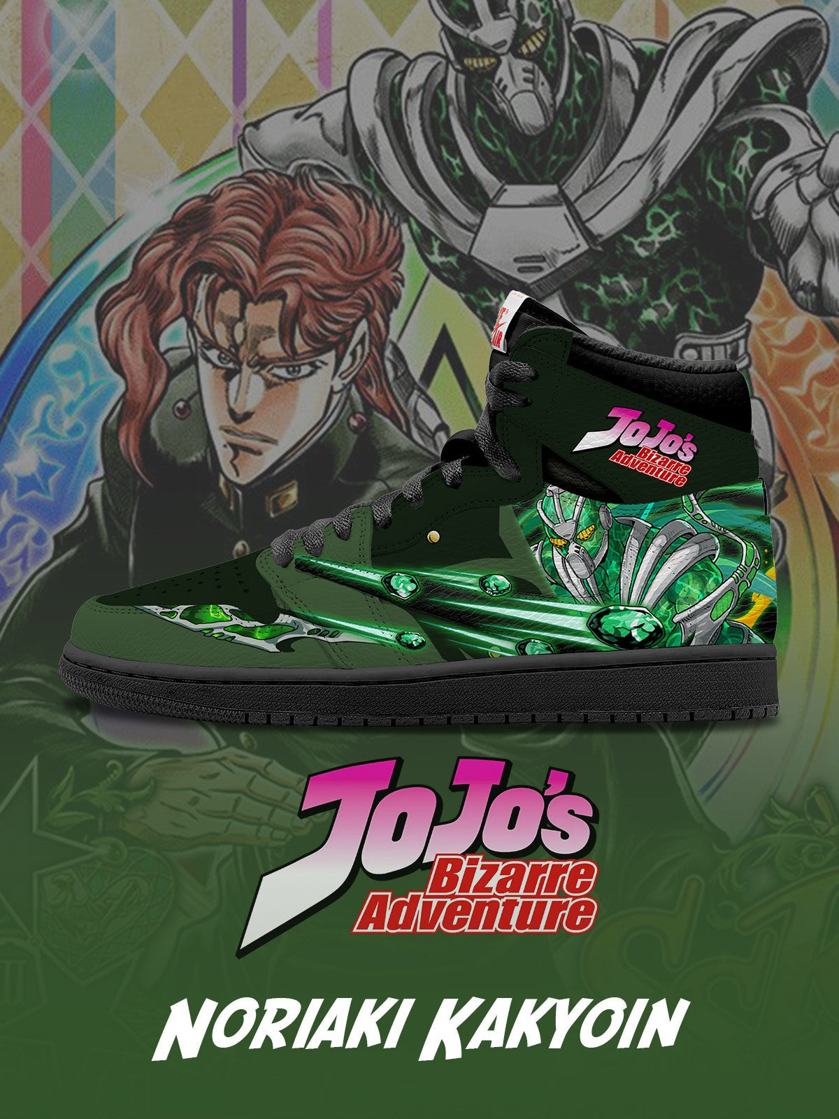 Noriaki Kakyoin V.2 Custom TS High Sneakers - 13custom