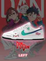 Okarun and Momo V.1 Custom Court-Low Sneakers - 13custom