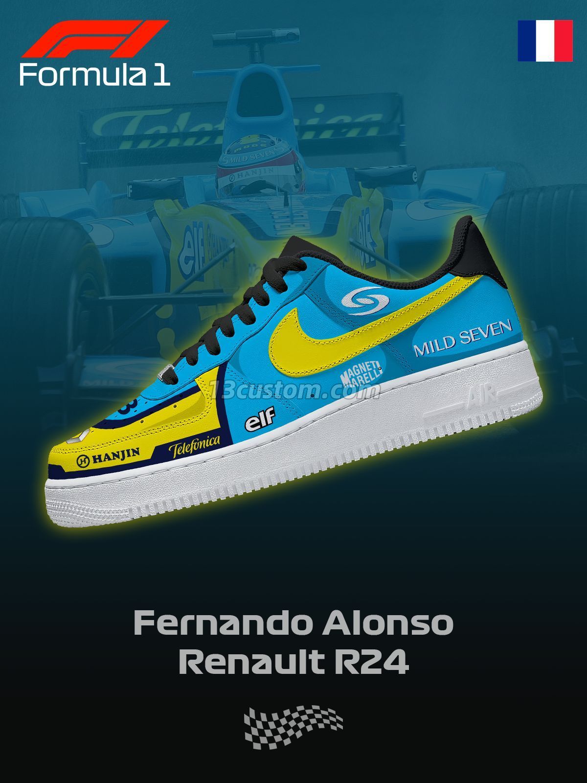 AF1 一級方程式賽車-L 客製化運動鞋
