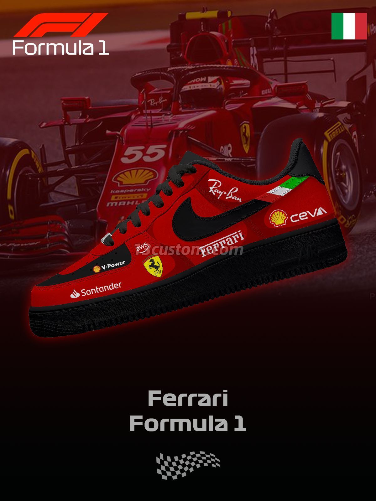 AF1 一級方程式賽車-SFR F.1 V1 客製化運動鞋 主圖