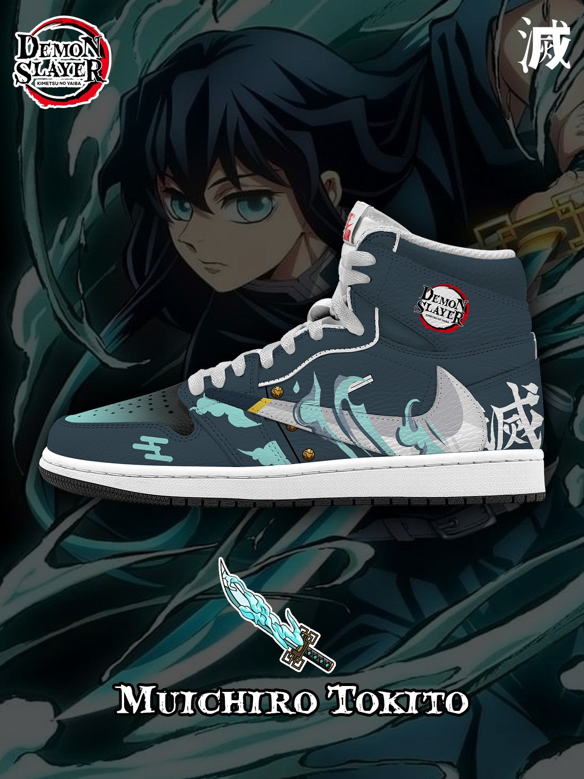 Muichiro V.5 Custom TS High Sneakers - 13custom