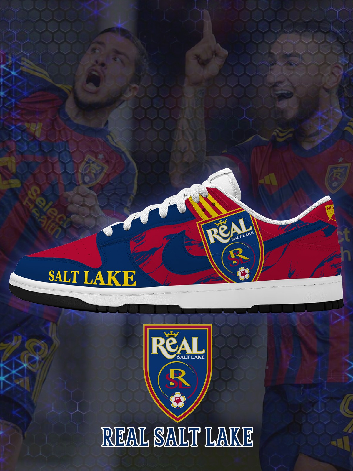 Salt Lake V.1 Custom Court-Low Sneakers