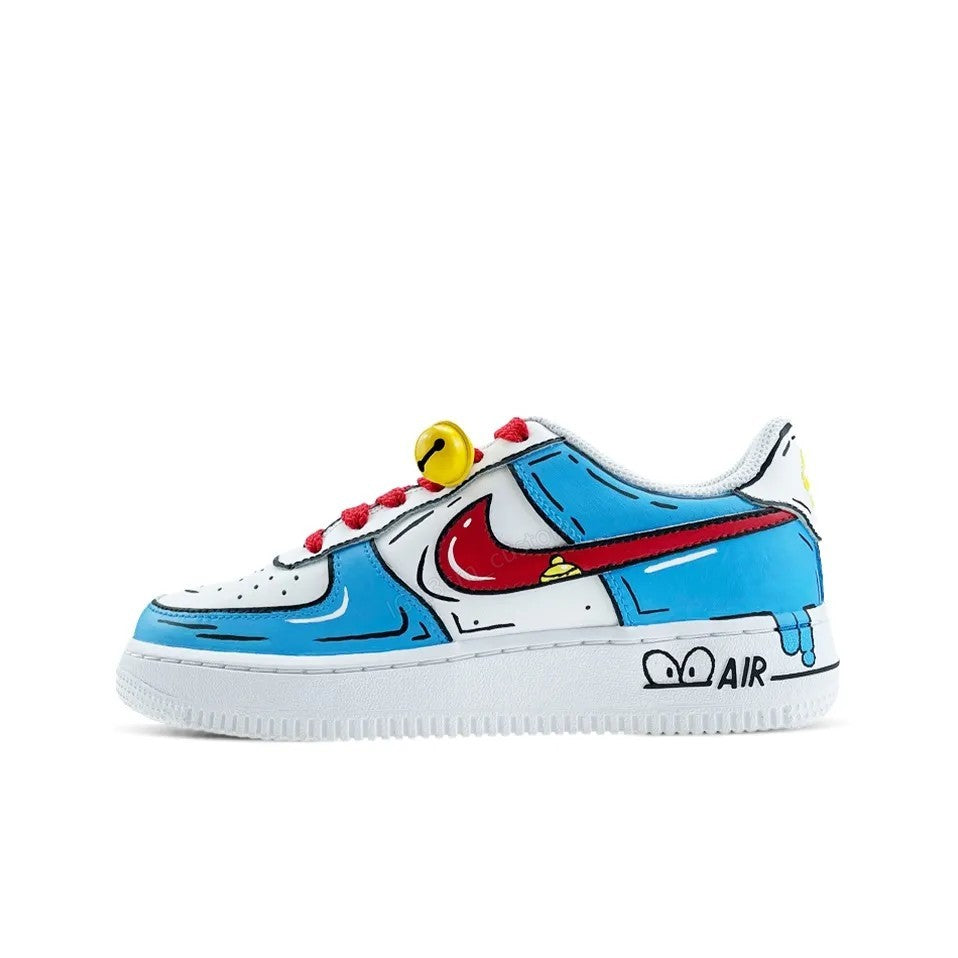 0446-Doraemon garabato azul y blanco