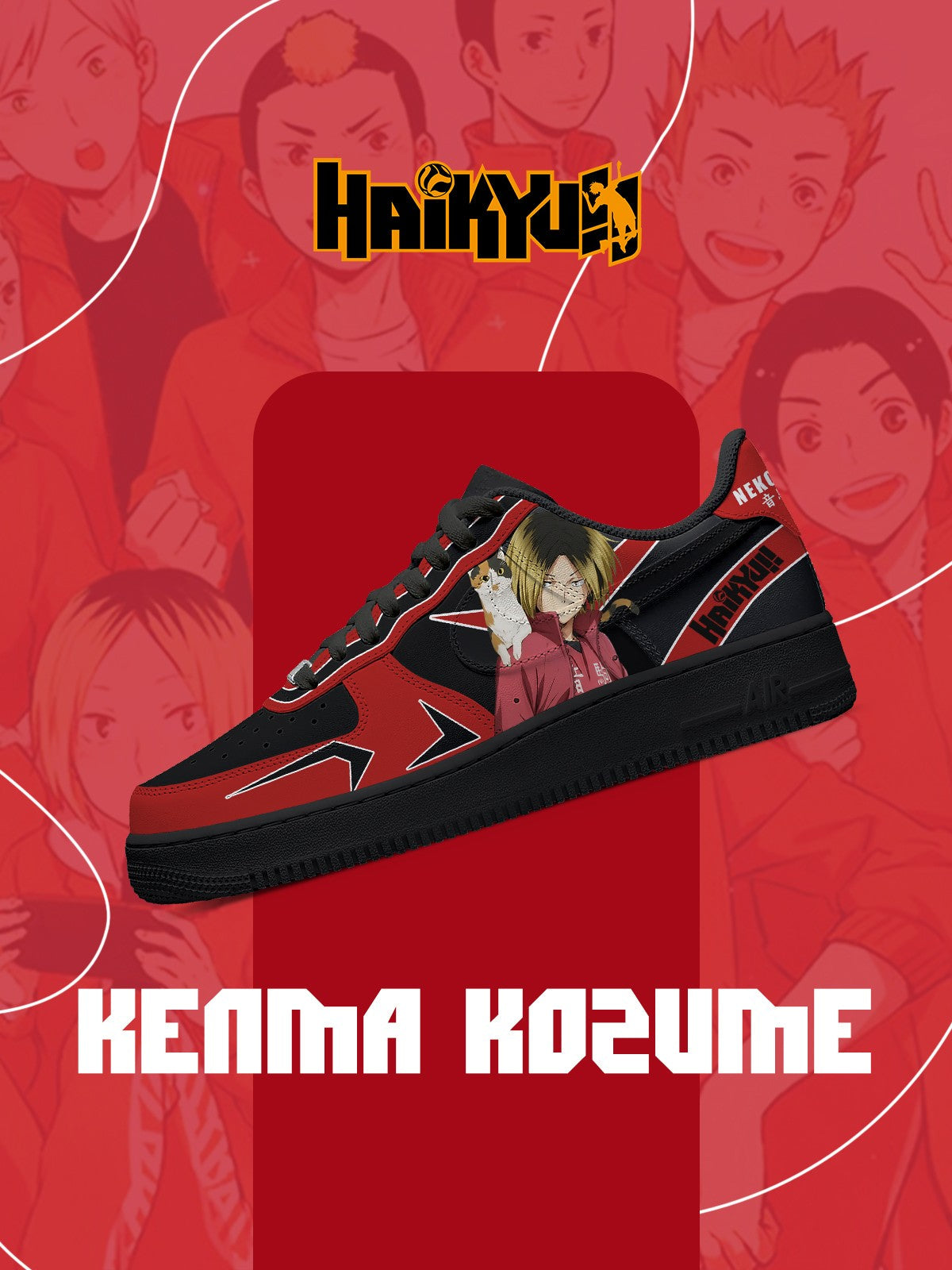 Kenma Kozume V.1 Custom Sneakers - 13custom