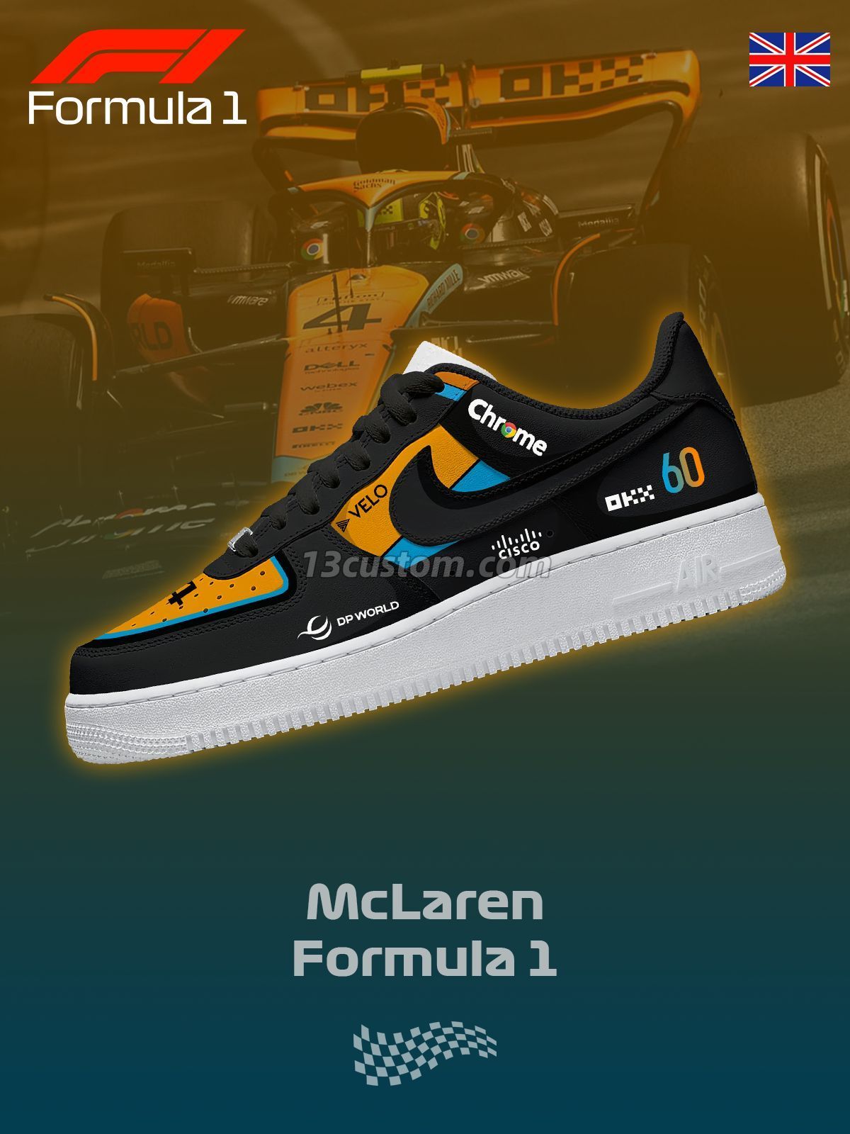 AF1 一級方程式賽車-L 客製化運動鞋