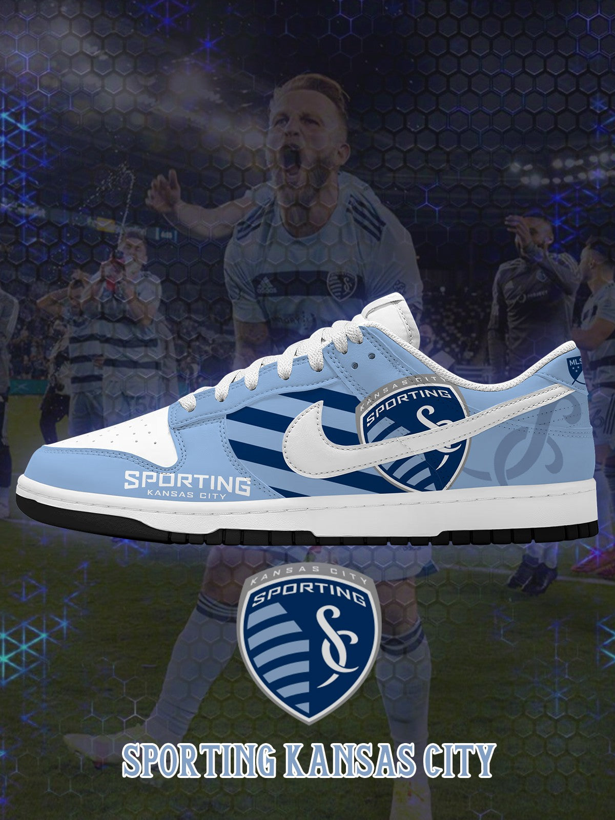 Kansas City V.1 Custom Court-Low Sneakers