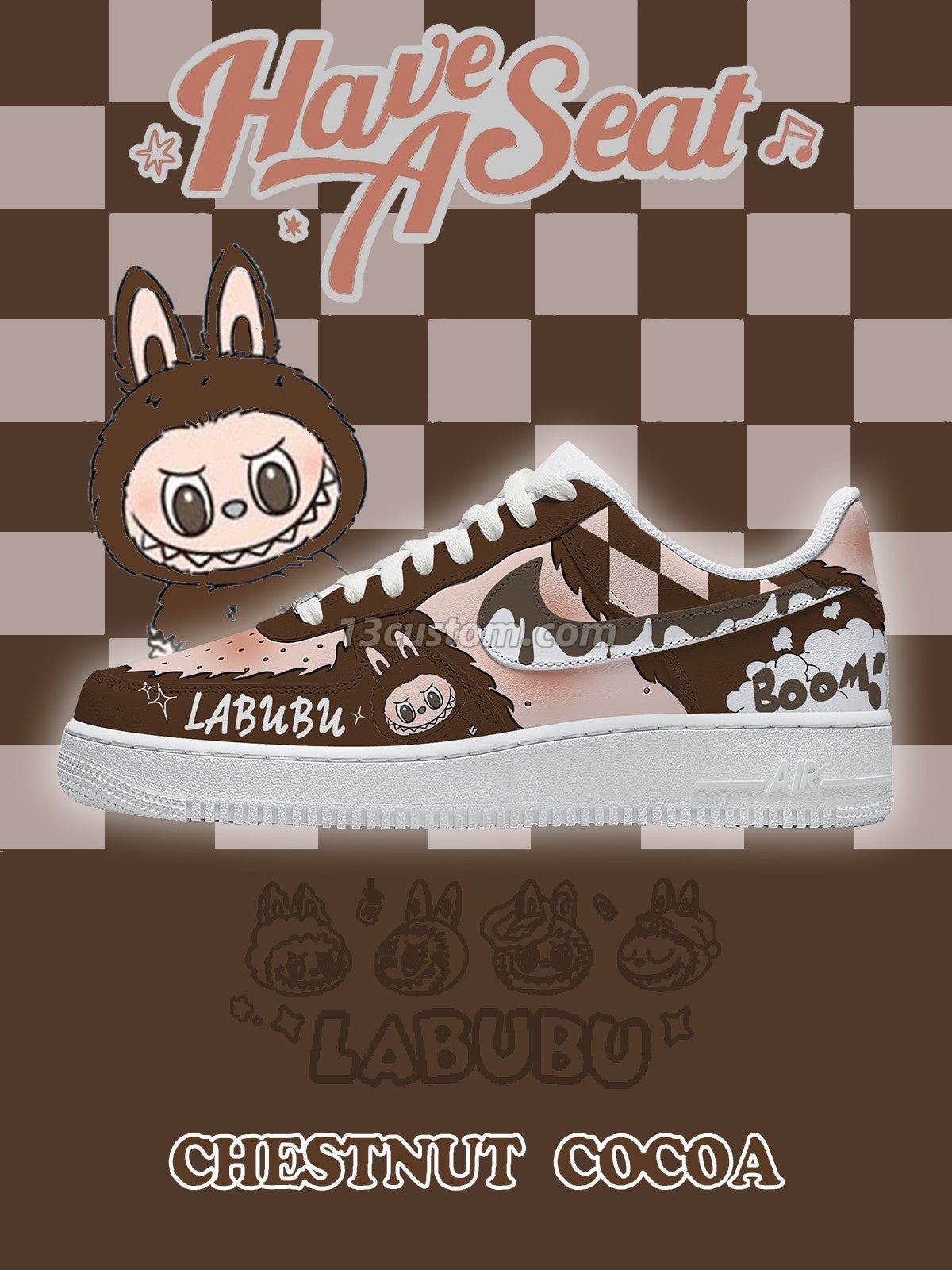 AF1 Chestnut Cocoa客製化運動鞋-V3款 主圖