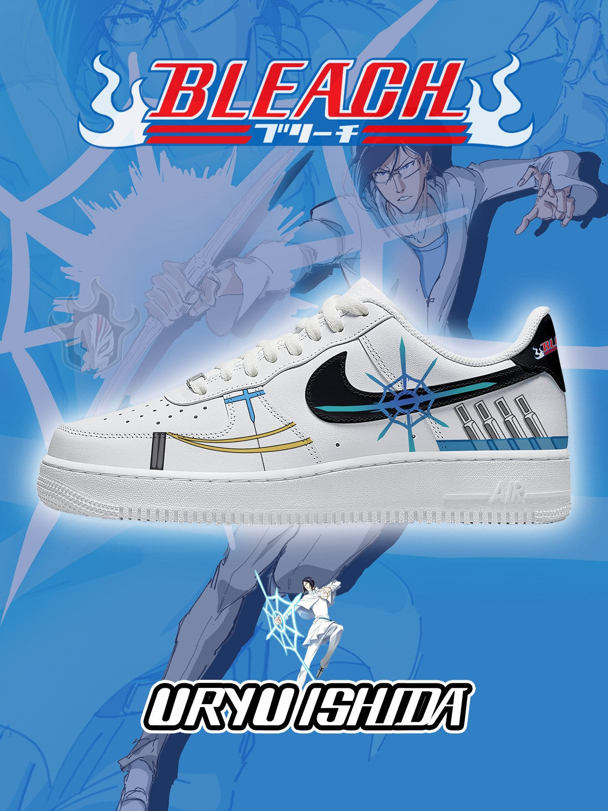 Uryu Ishida V.2 Custom Sneakers - 13custom