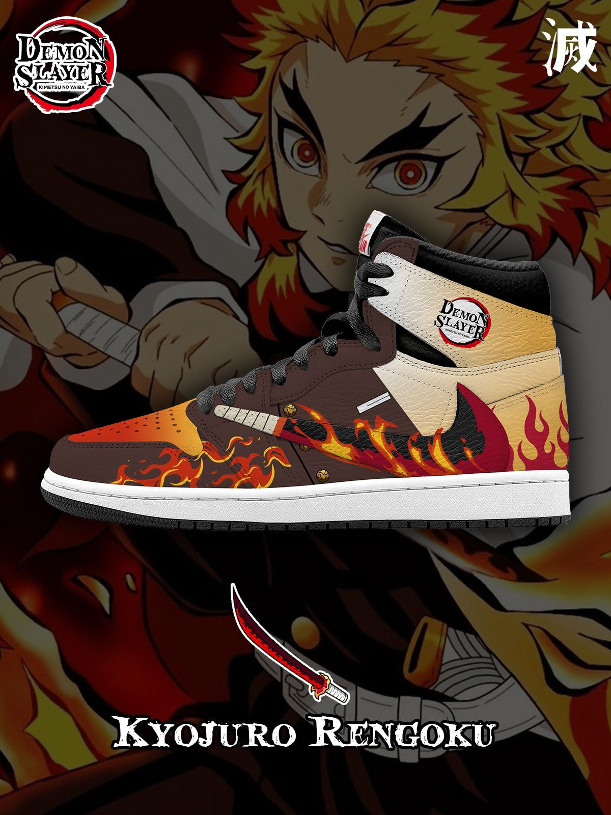 Rengoku V.5 Custom TS High Sneakers - 13custom