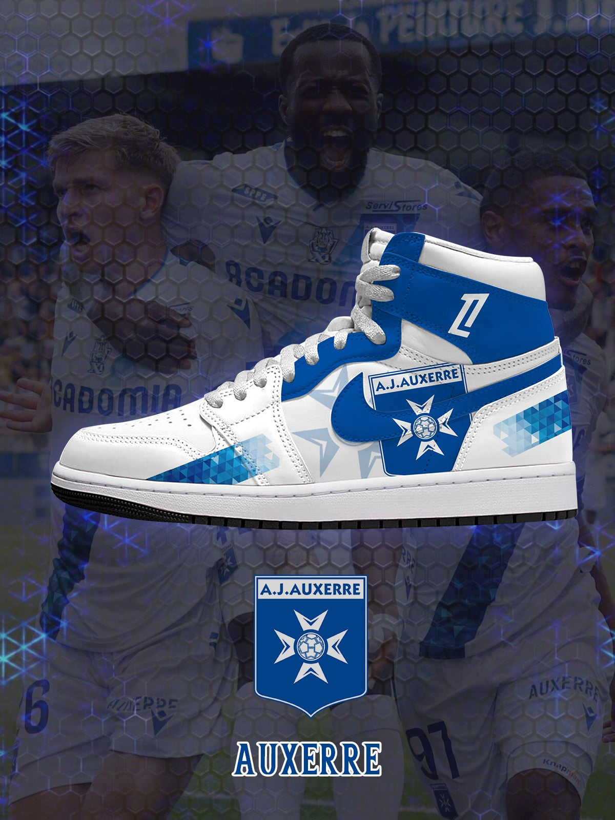 Auxerre V.1 Custom High-Top Sneakers