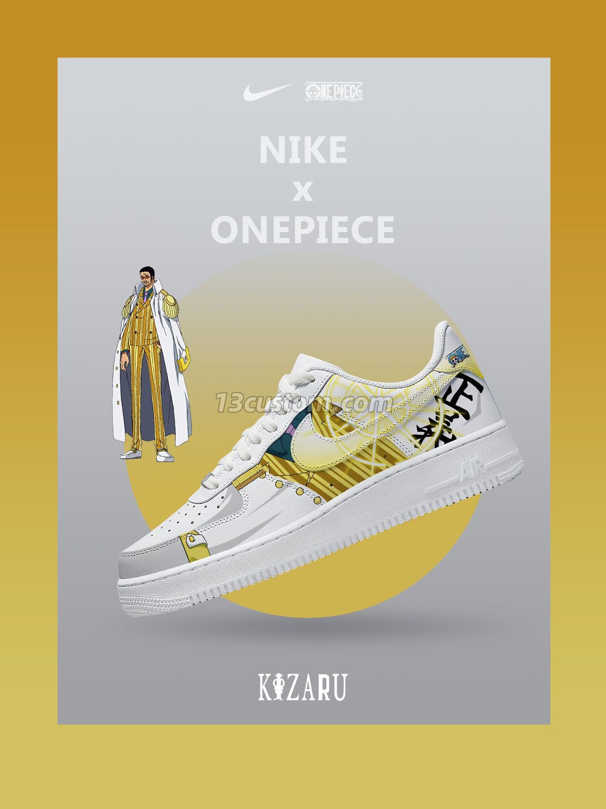 AF1 航海王-黃猿 V1 客製化運動鞋