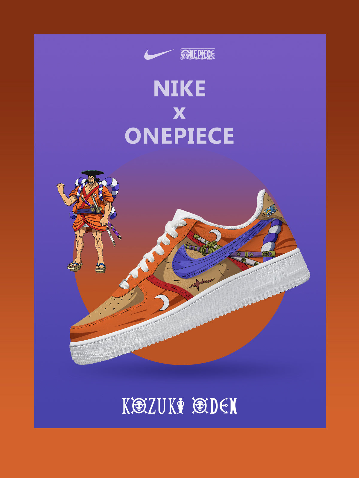 Kozuki Oden V.1 Custom Sneakers
