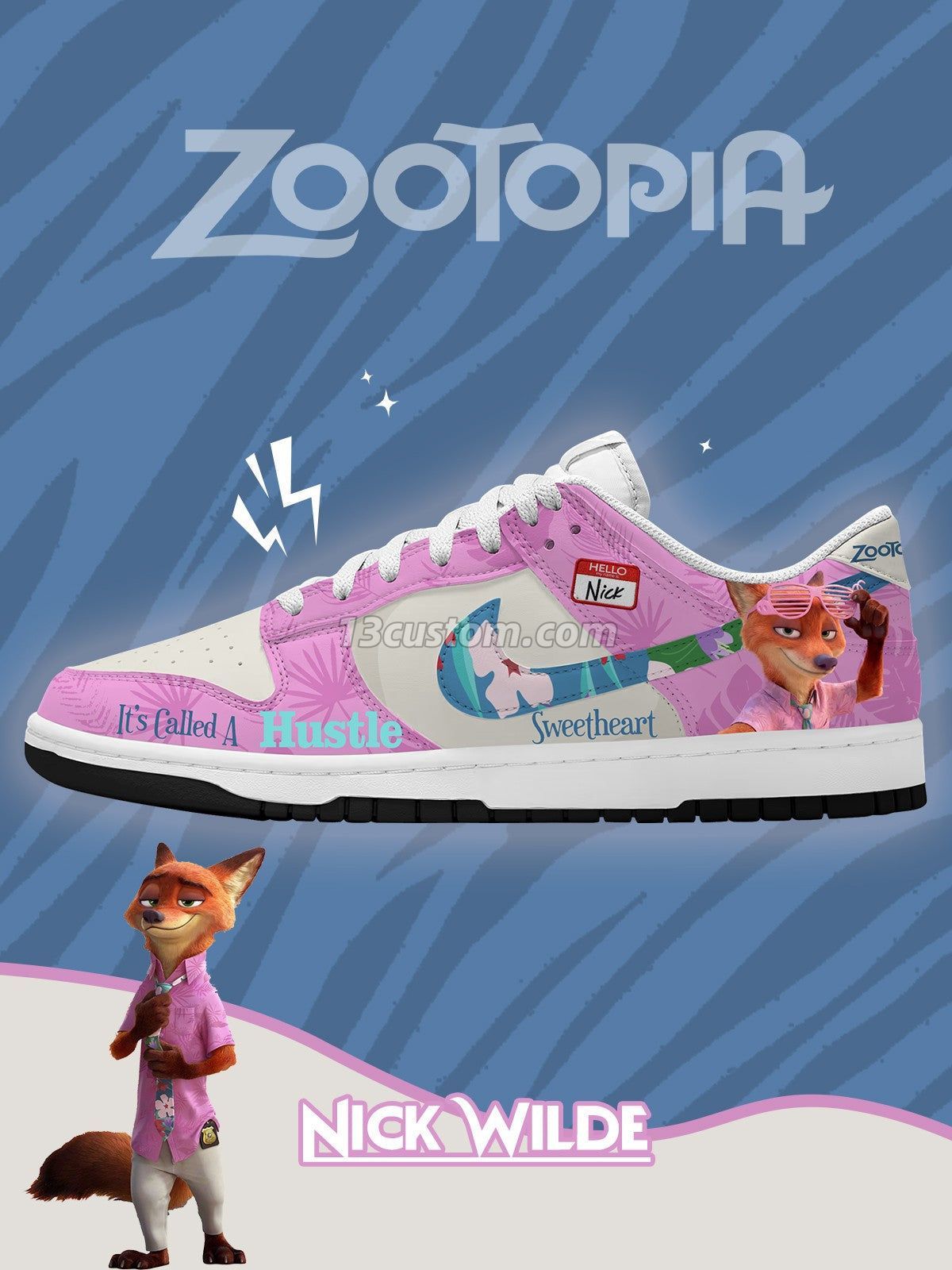 Nick Wilde V.1 Custom SB-Style Sneakers