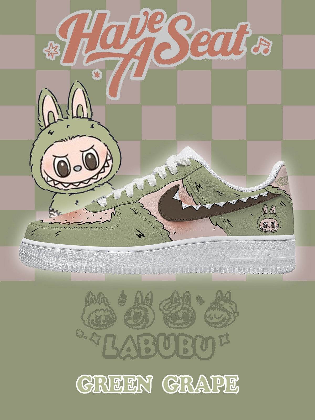 Green Grape V.1 Custom Sneakers - 13custom