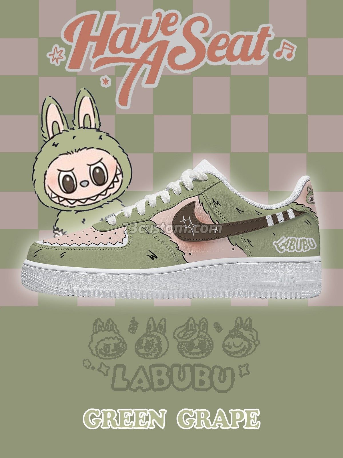 AF1 Green Grape客製化運動鞋-V2款 主圖