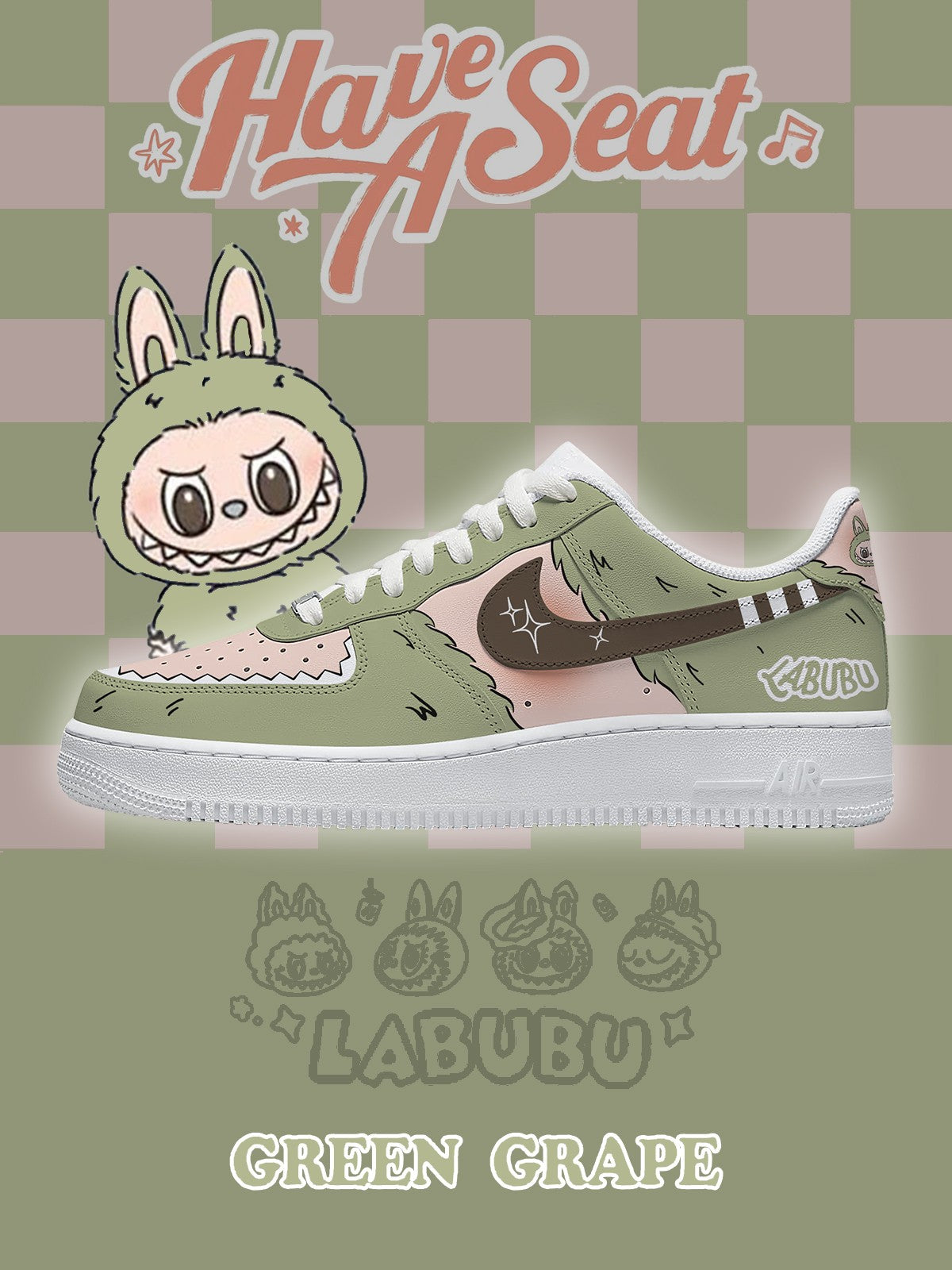 Green Grape V.2 Custom Sneakers - 13custom