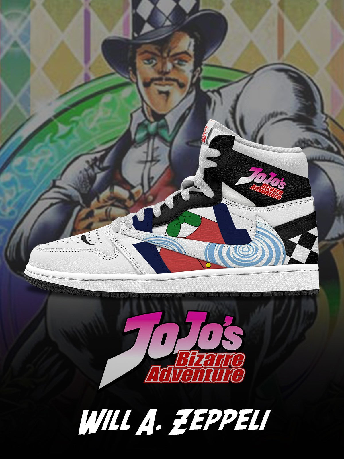 Will A. Zeppeli V.2 Custom TS High Sneakers - 13custom