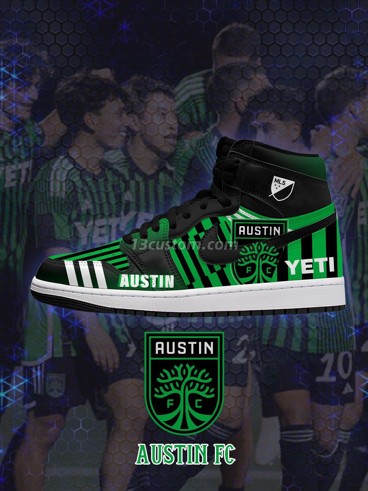 AJ1 H Austin客製化 高幫-頂級 運動鞋-V1款 主圖