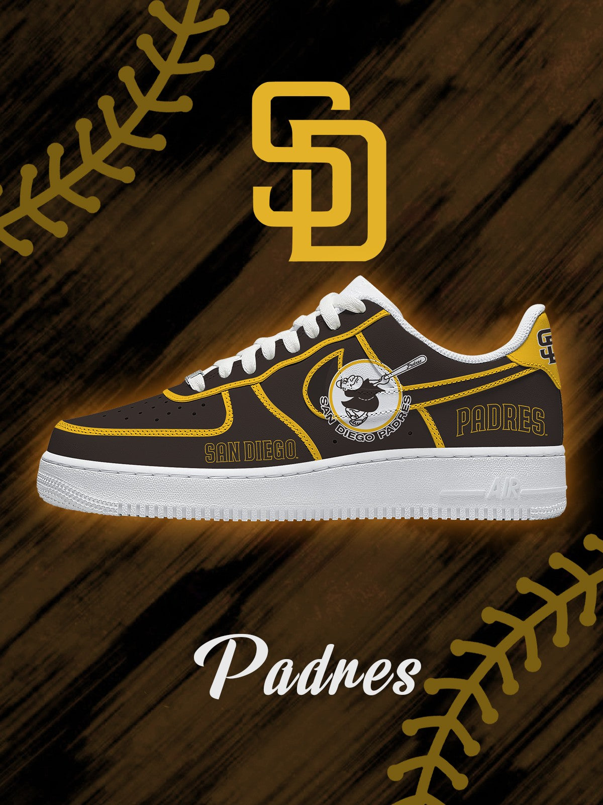 San Diego Baseball V.2 Custom Sneakers