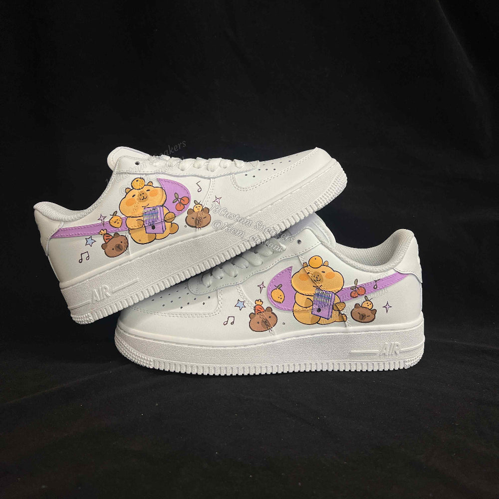 0636-Logo púrpura de Capibara