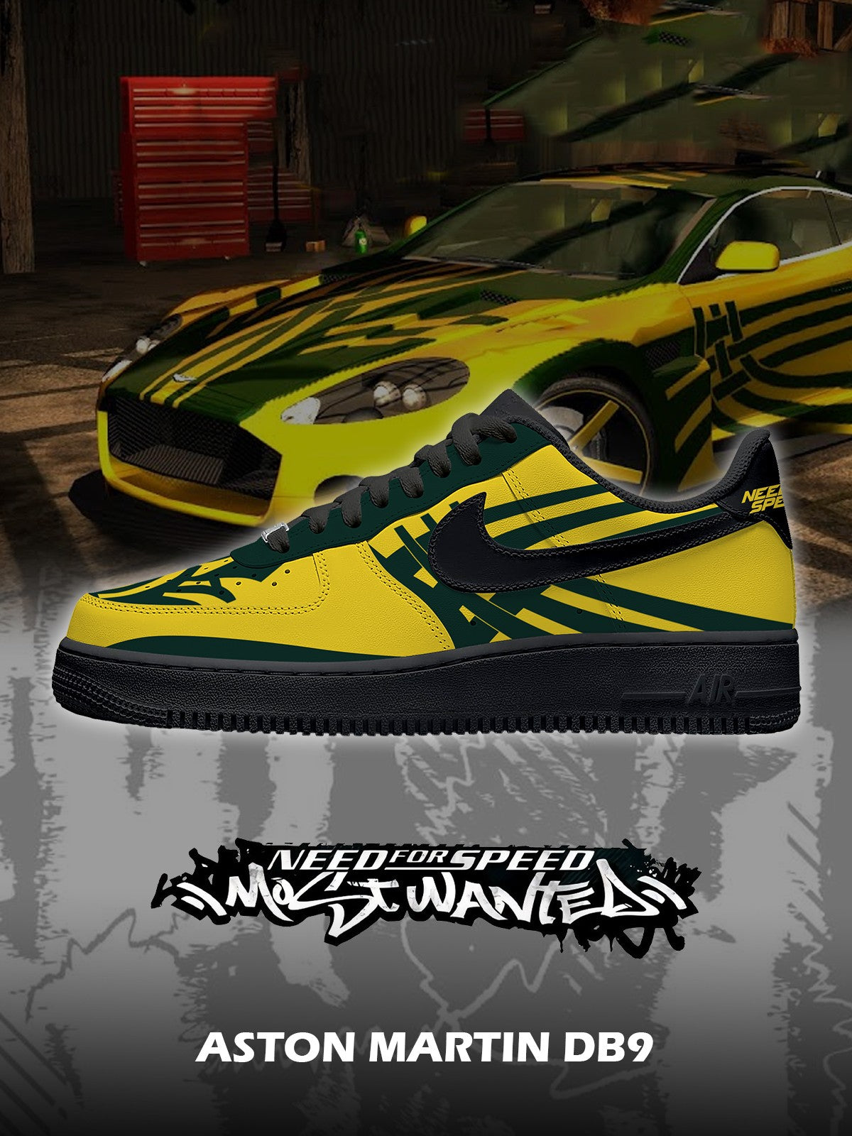 A.Martin DB9 V.1 Custom Air-Style Sneakers