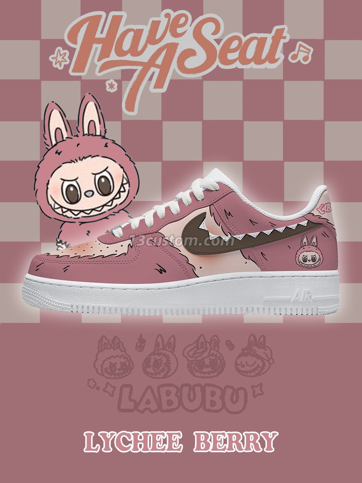 AF1 Lychee Berry客製化運動鞋-V1款 主圖