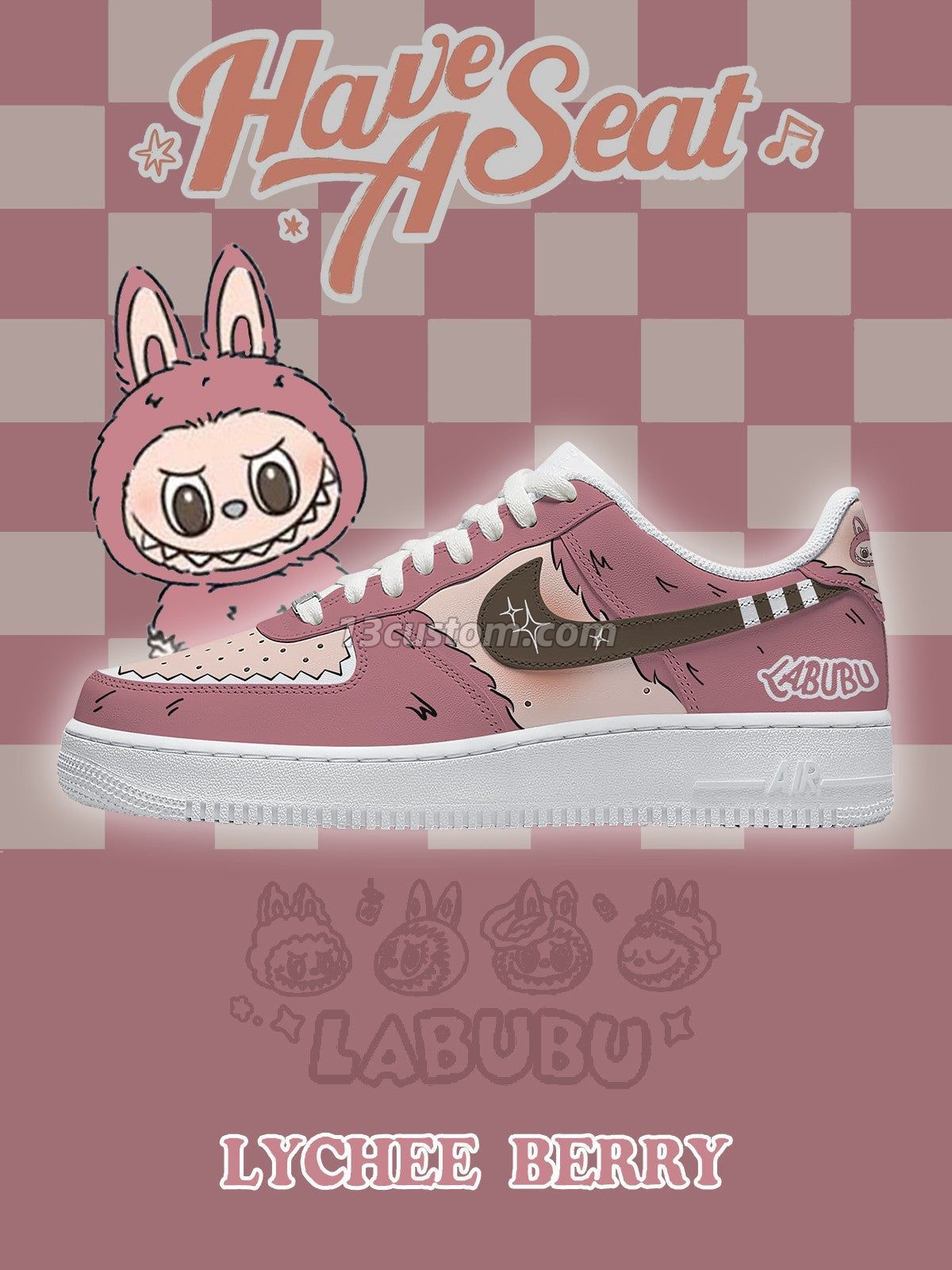 AF1 Lychee Berry客製化運動鞋-V2款 主圖