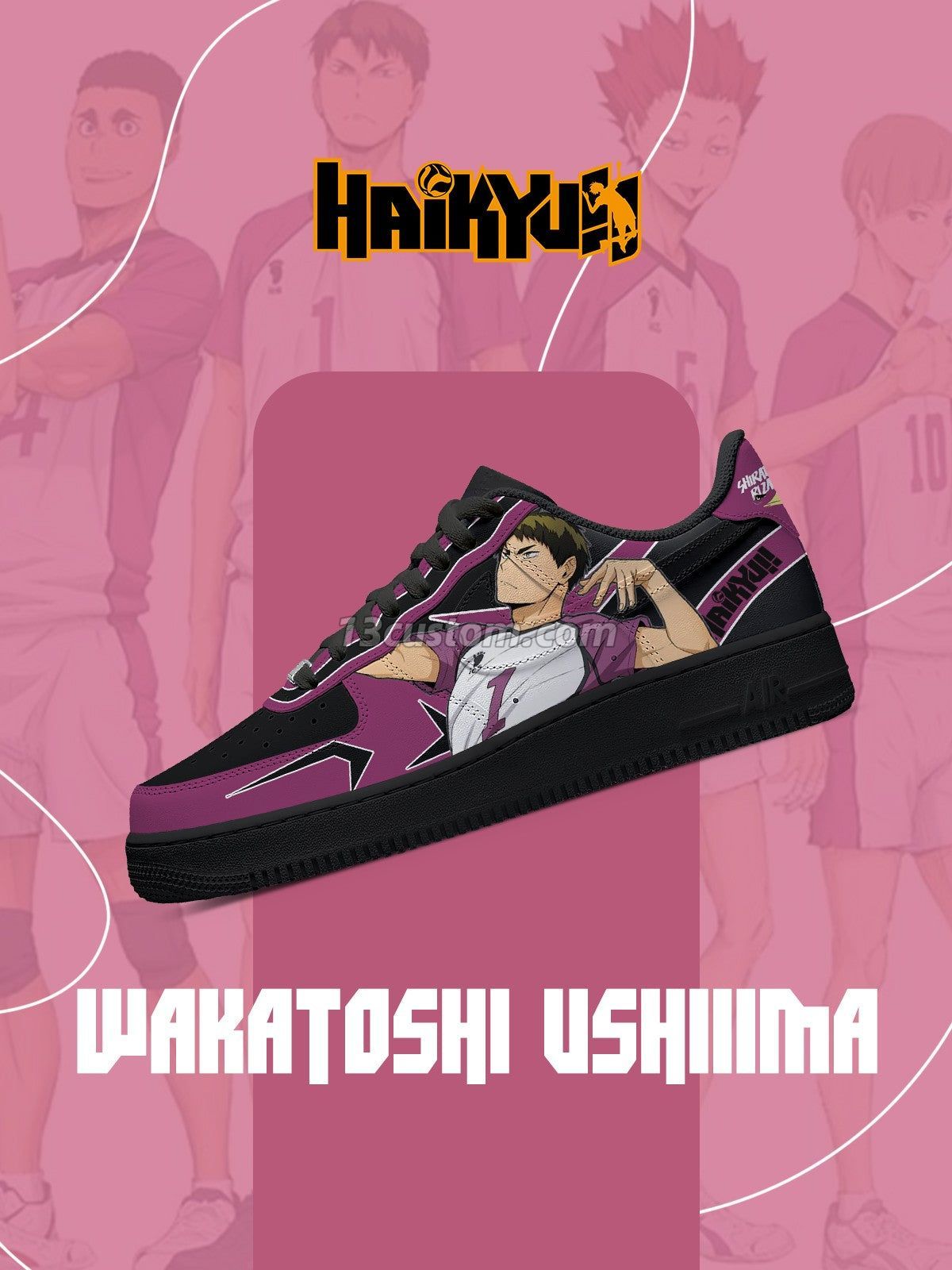 AF1 Wakatoshi Ushiiima客製化運動鞋-V1款 主圖