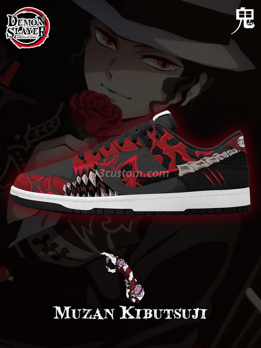 Muzan Kibutsuji V.1 Custom Court-Low Sneakers