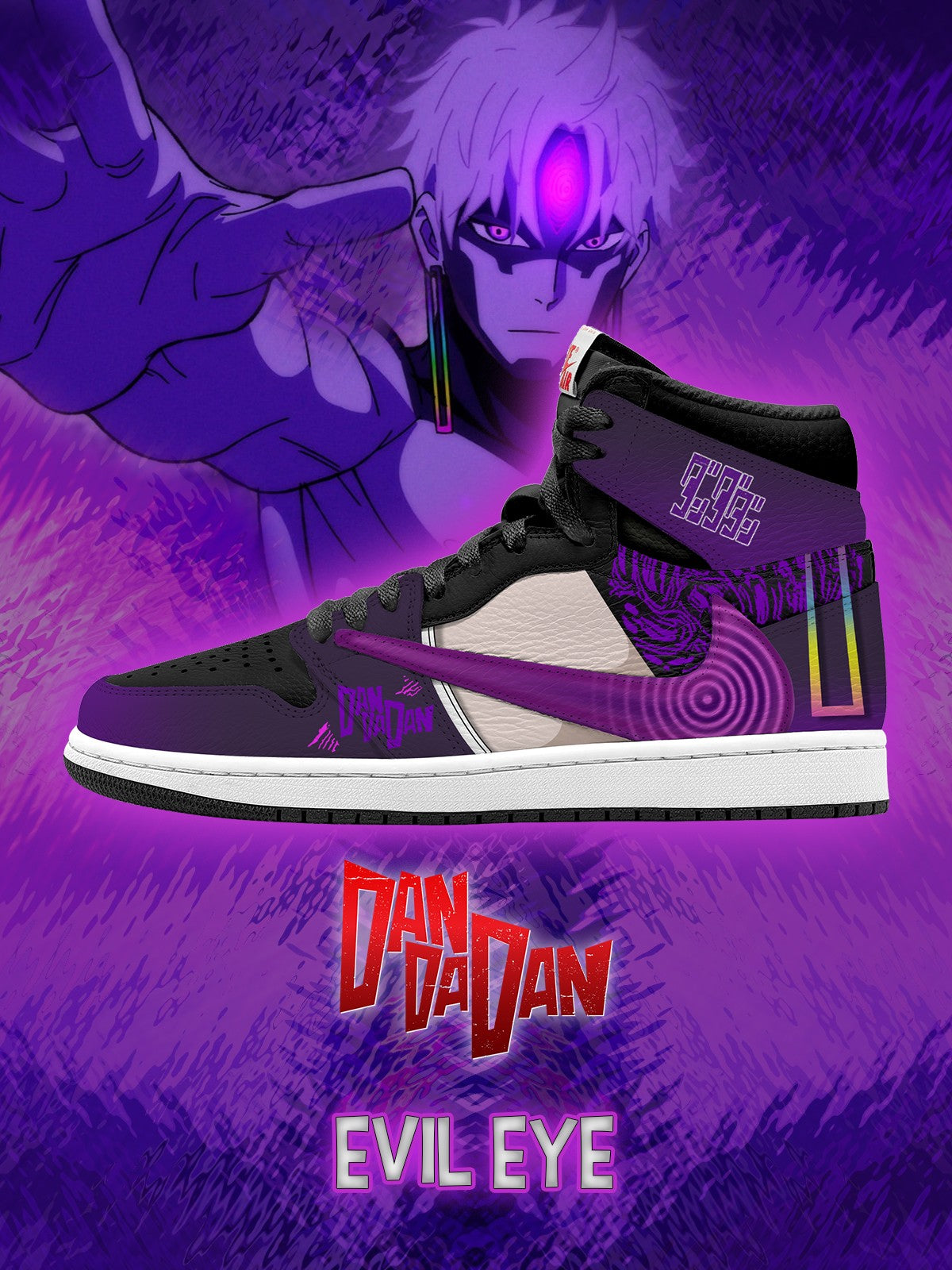 Evil Eye V.1 Custom TS High Sneakers - 13custom