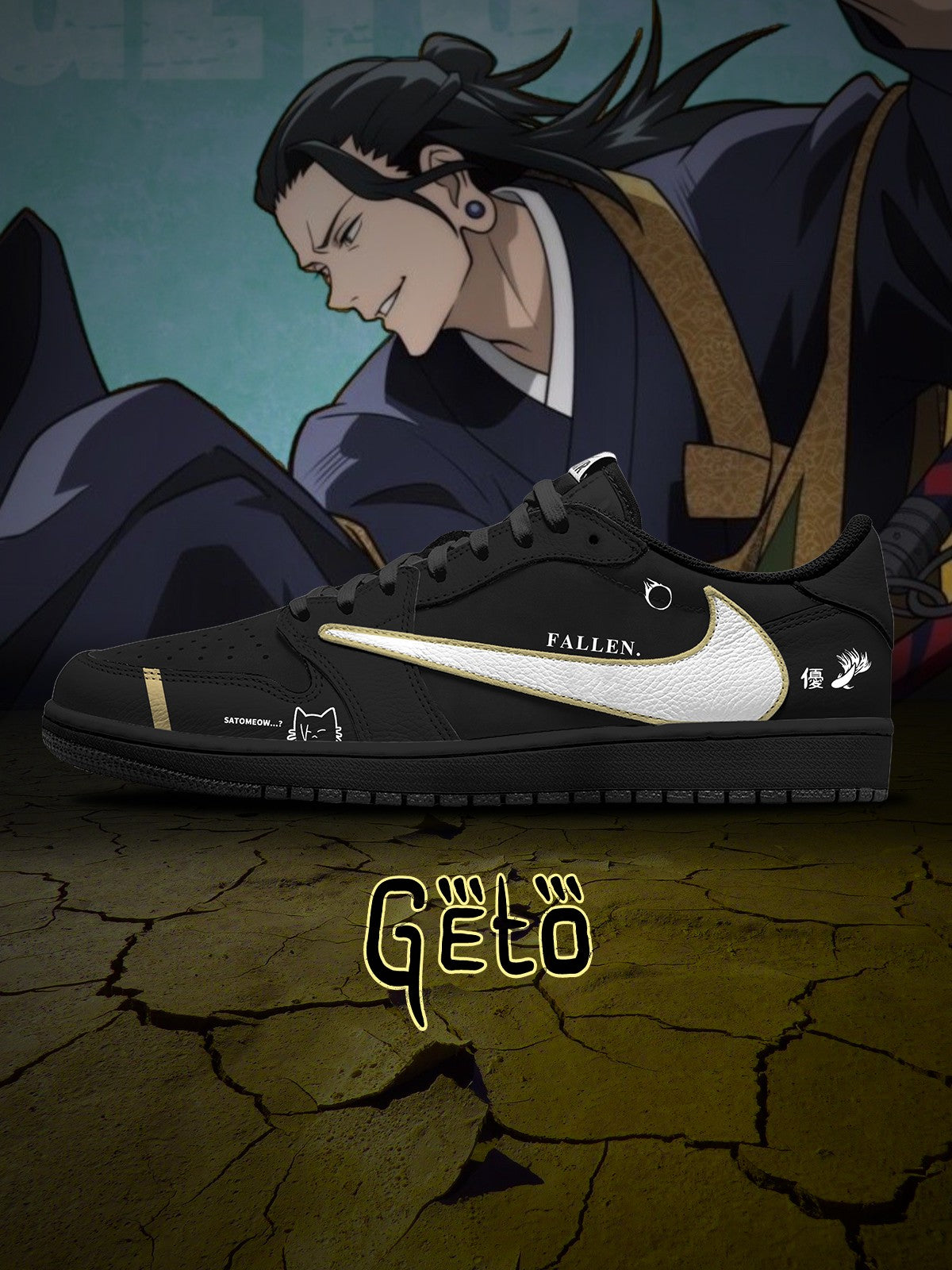 Suguru Geto V.1 Custom TS Low Sneakers - 13custom