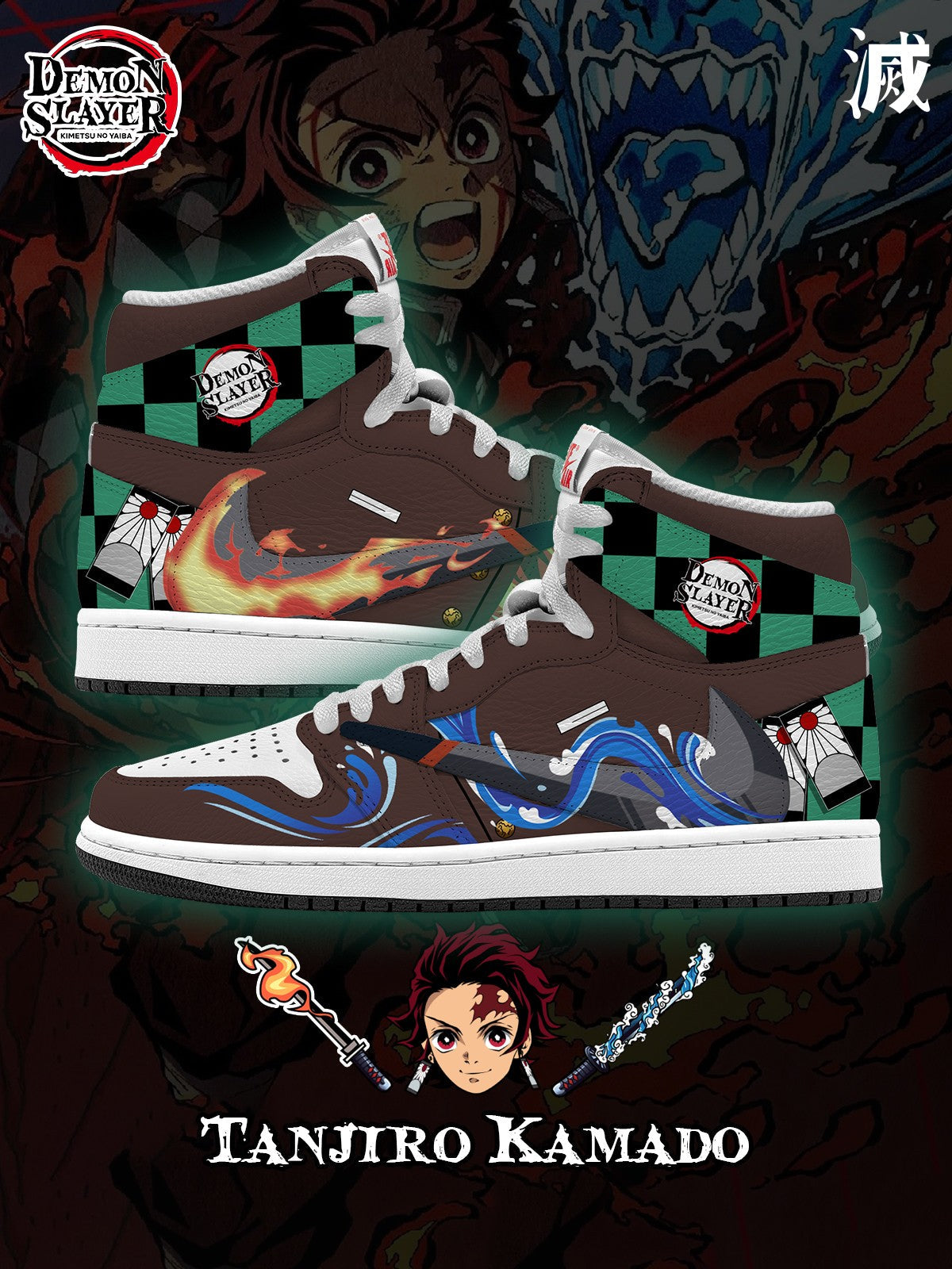 Tanjiro V.5 Custom TS High Sneakers - 13custom