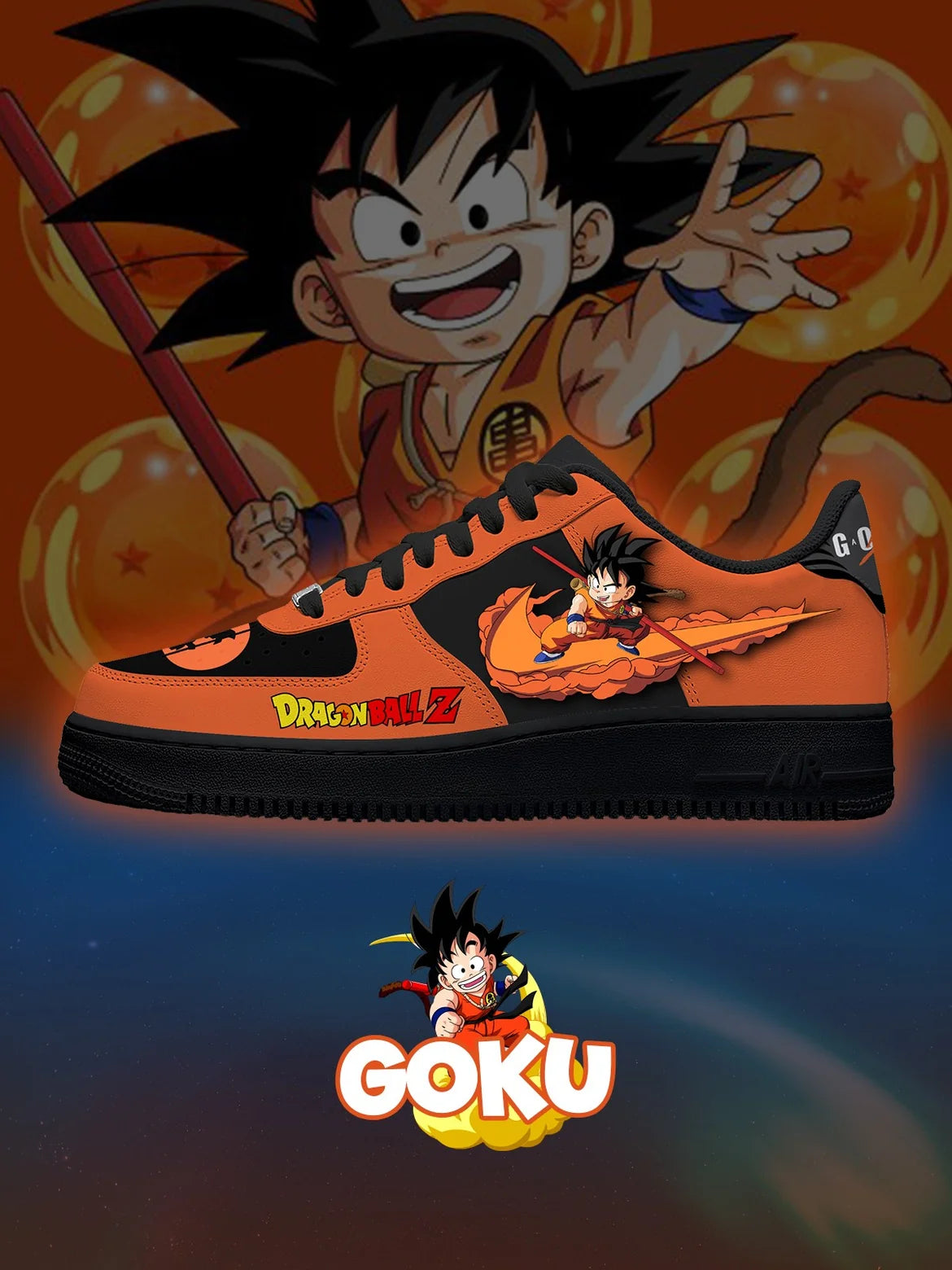 AF1 Dragon Ball – Son Goku V2 individuelle Sneaker Hauptbild