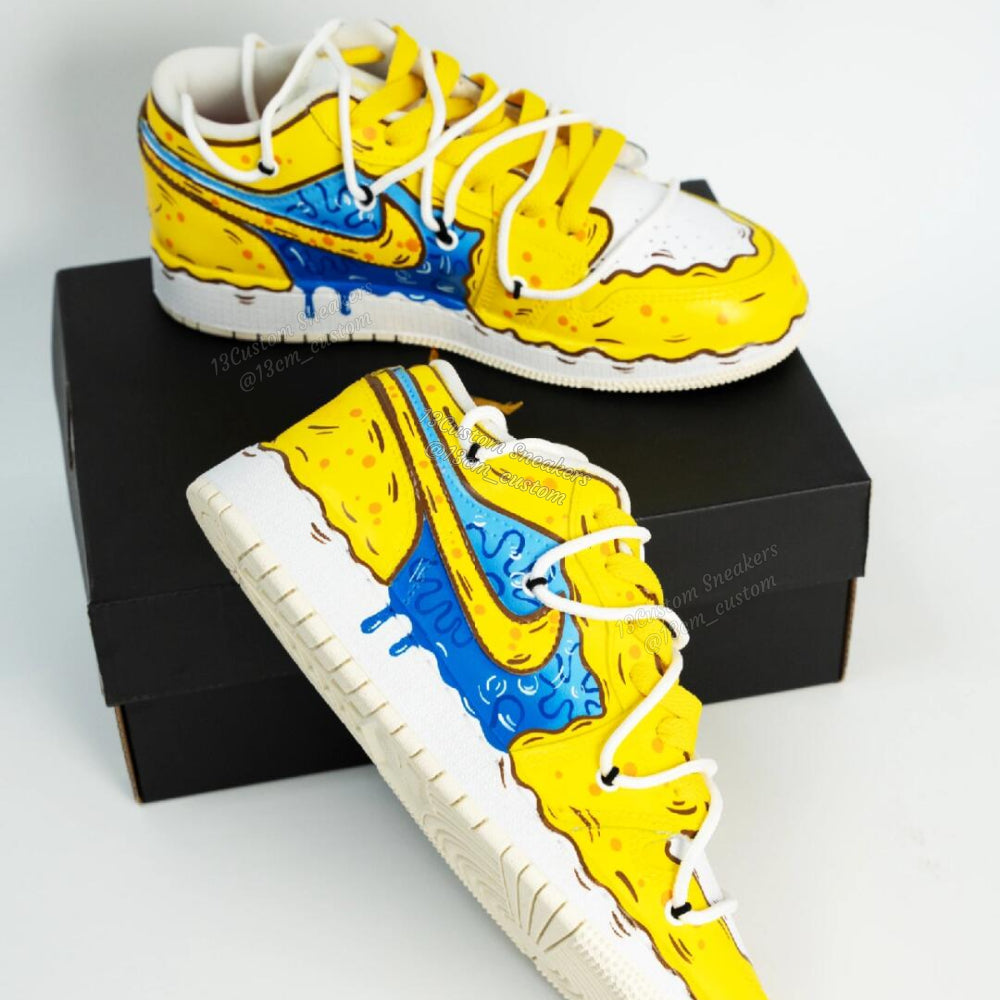 0678-Descomposición de doble cordón de colores de Bob Esponja