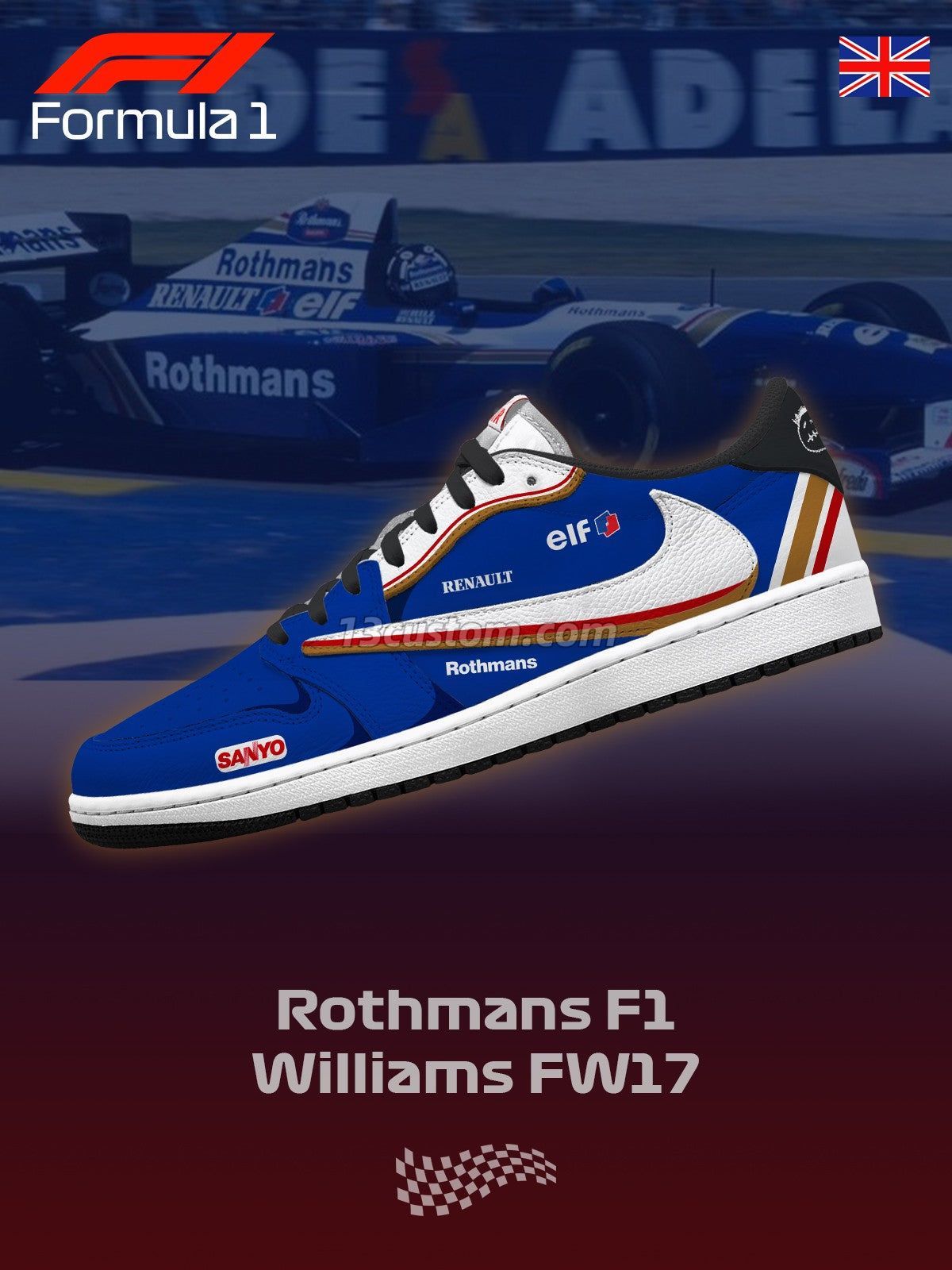 倒鉤TS Williams FW17 客製化 倒鉤低幫 運動鞋-V1款