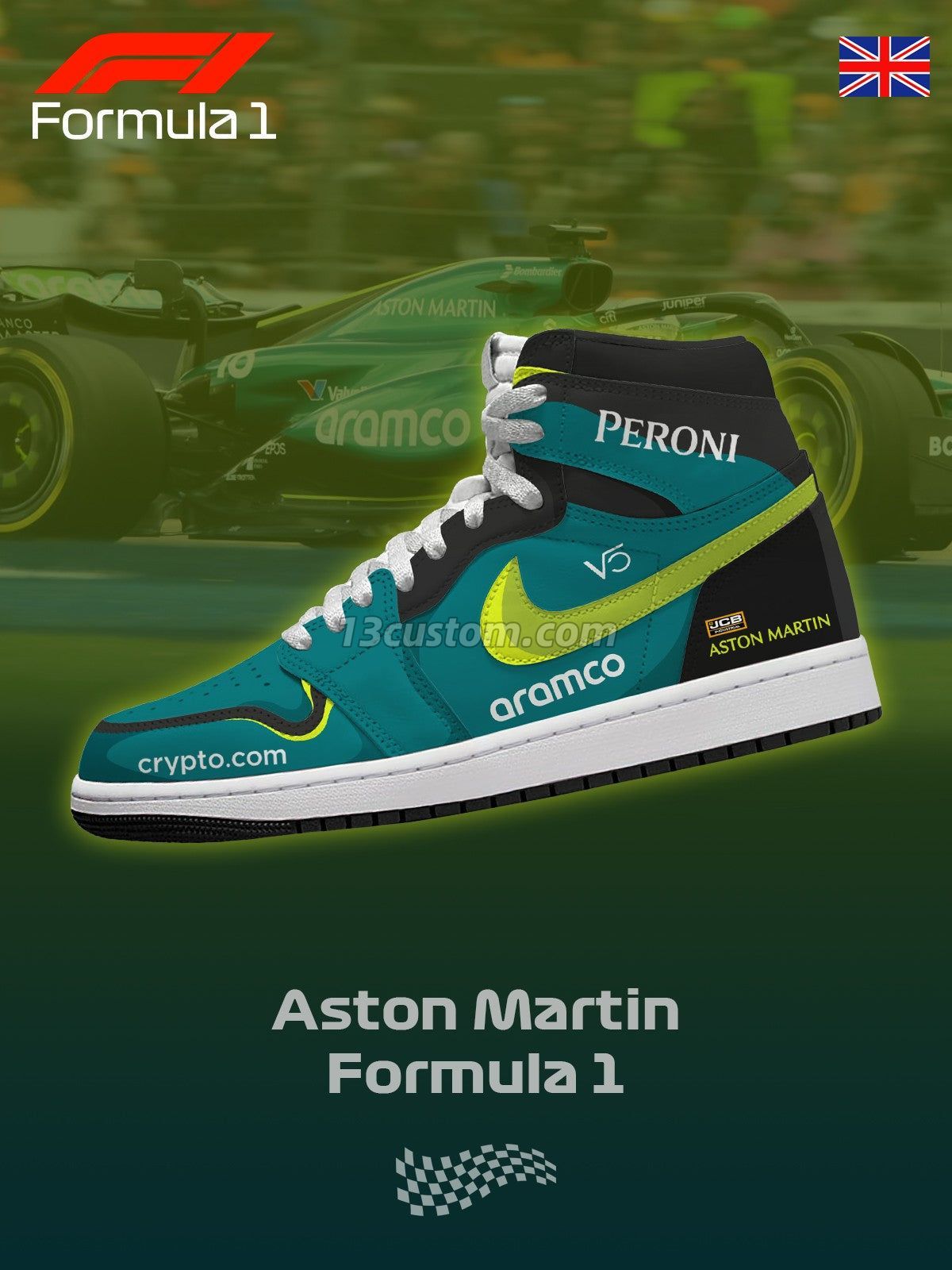 AJ1 H Martin F.1客製化 高幫-頂級 運動鞋-V1款
