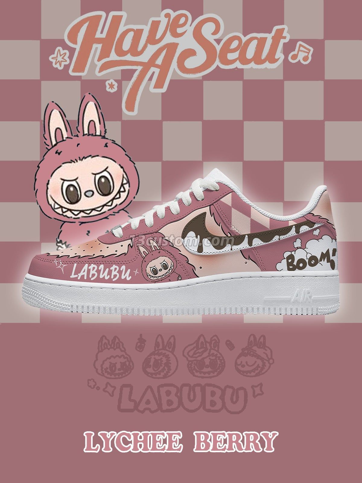 AF1 Lychee Berry客製化運動鞋-V3款 主圖