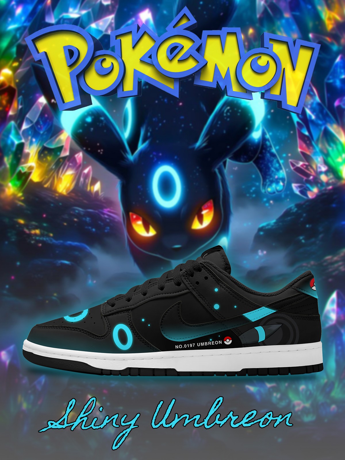 Shiny Umbreon V.1 Custom SB-Style Sneakers
