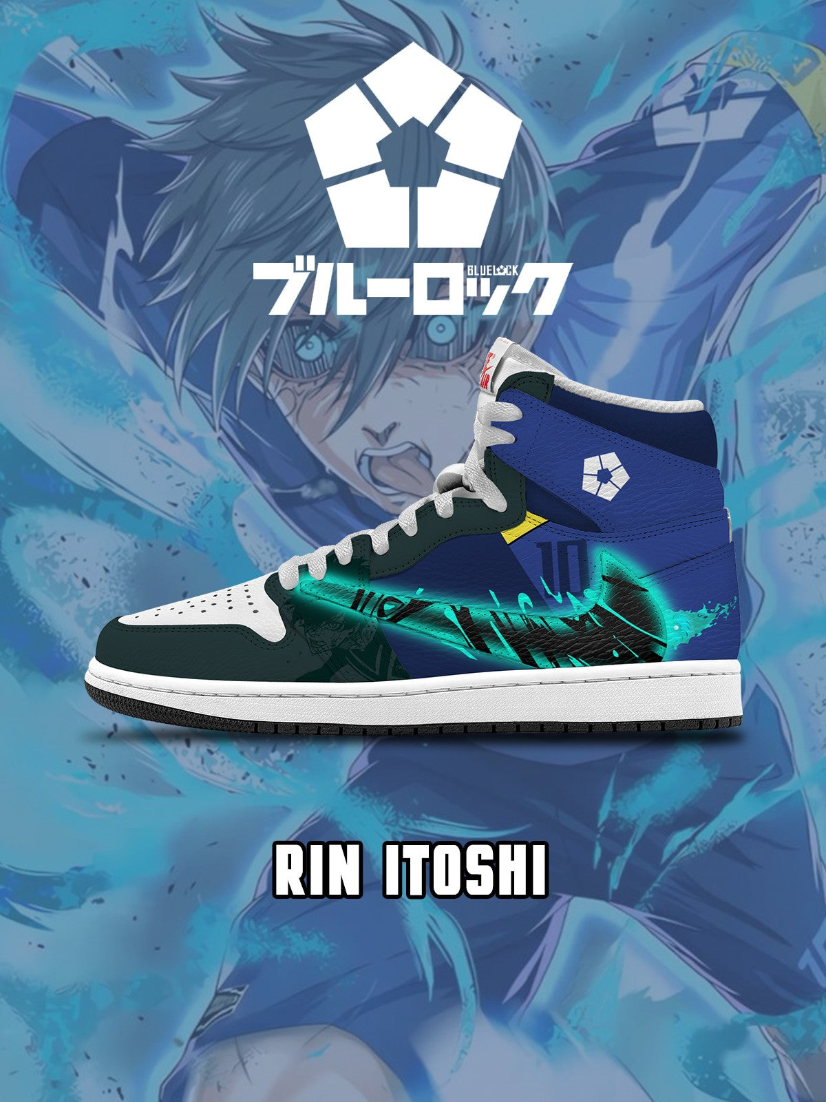 Rin Itoshi V.6 Custom TS High Sneakers - 13custom