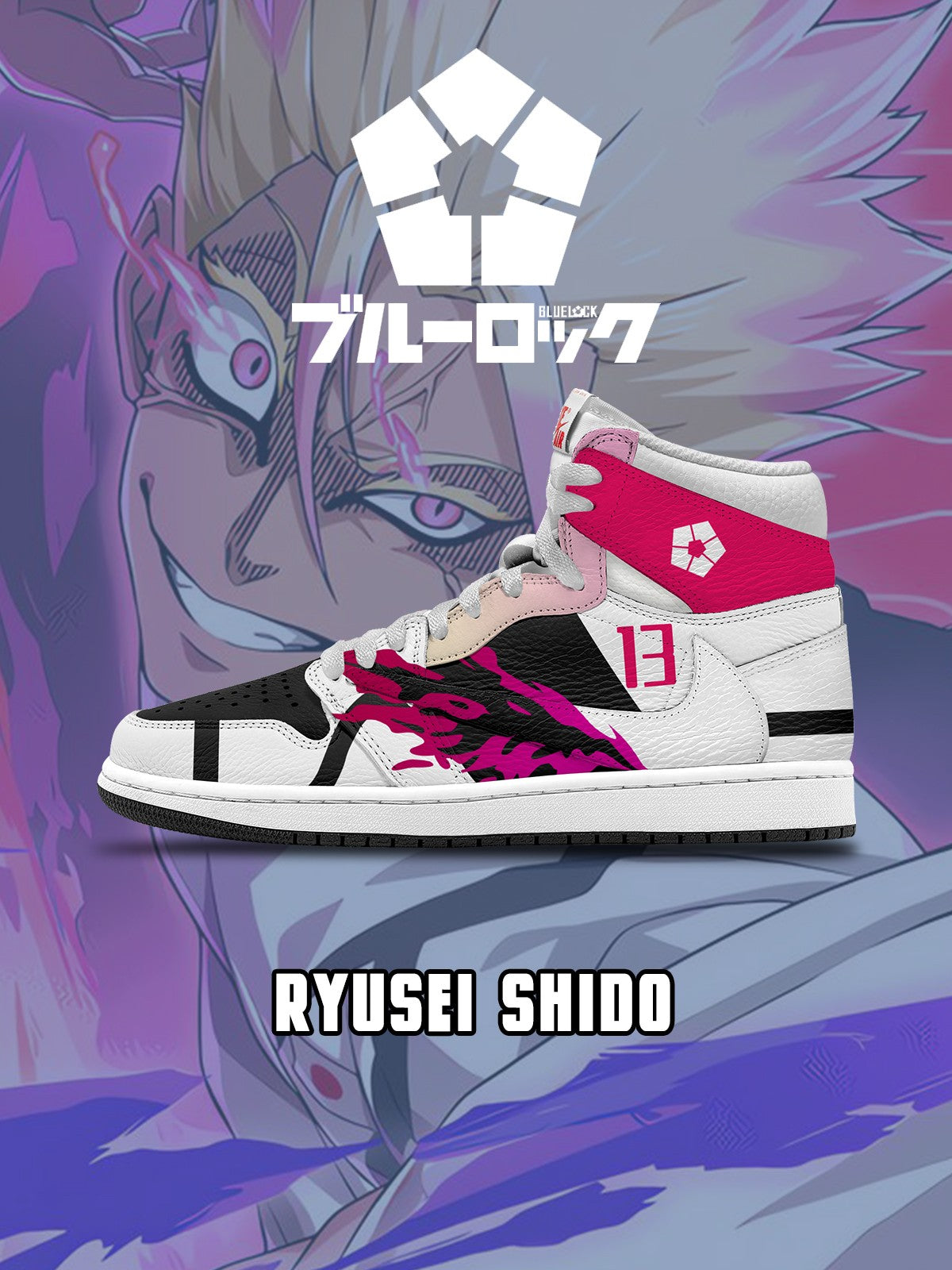 Ryusei Shido V.6 Custom TS High Sneakers - 13custom