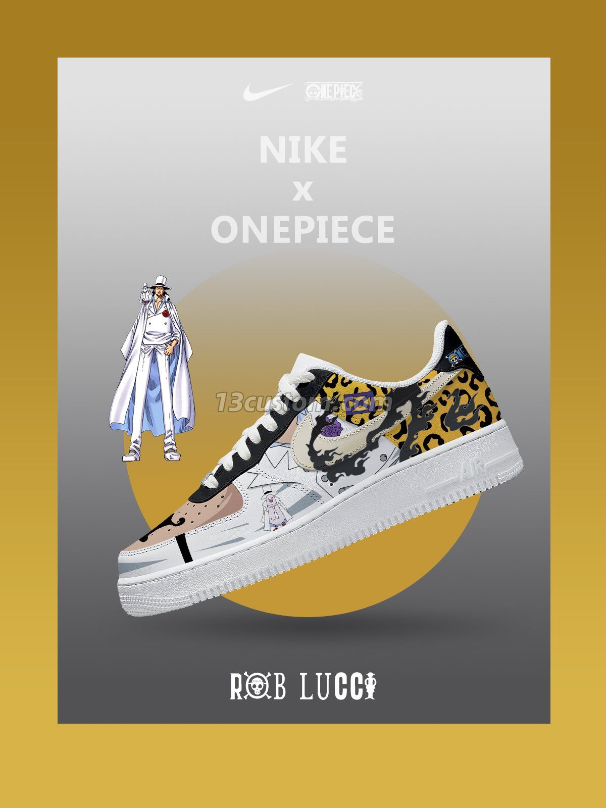 Rob Lucci V.1 Custom Sneakers