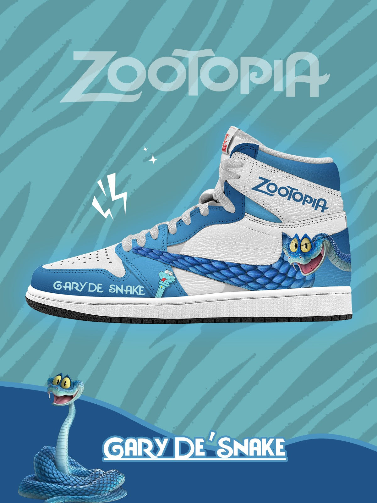 Gary De'Snake V.1 Custom TS High Sneakers