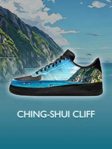 AF1 Black Qingshui Cliff Custom Sneakers